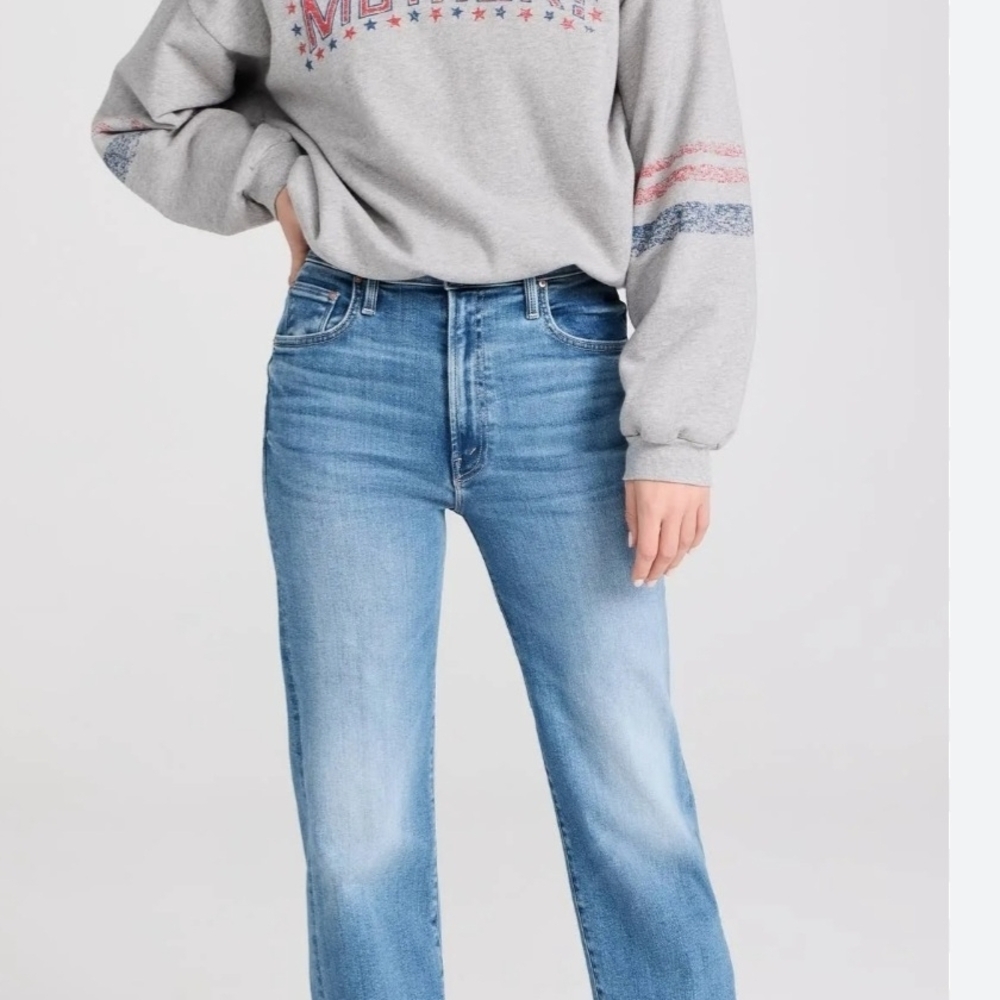 MOTHER Light Blue Straight Leg Jeans